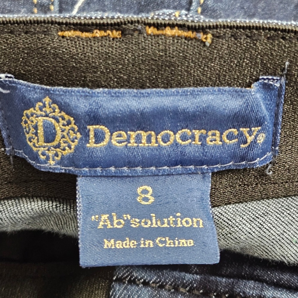 Democracy Ab-solution Womens Size 8 Itty Bitty Bootcut Jeans Dark Wash Blue - Picture 7 of 10